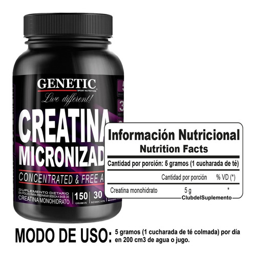 Masa Muscular Definida Glutamina Creatina Carnitina Genetic