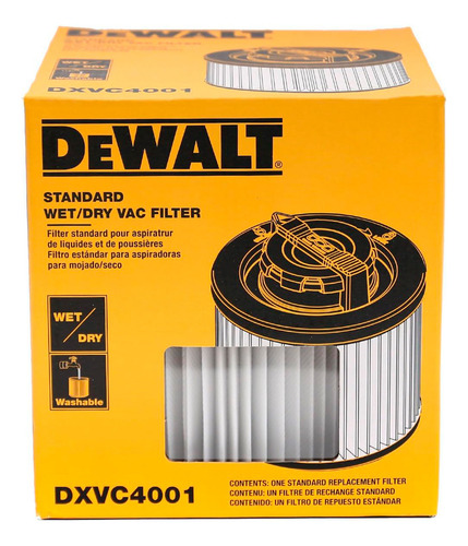 Filtro Para Aspiradora Seco/mojado Dewalt Dxvc4001