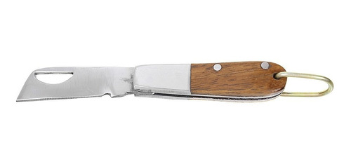 Mini Canivete Com Cabo De Madeira A Master Inox 30895