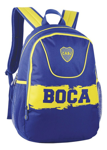 Mochila Boca Juniors Licencia Bj26 Urbana - Olivos Color Franja Boca - Bj55