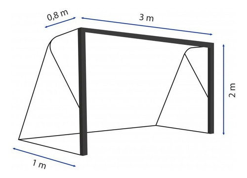 Imagen 2 de 3 de Red Handball Drb Dribbling Entrenamiento Hilo 2mm Sintético
