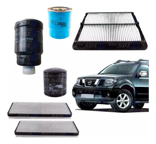 Kit Filtros Para Nissan Navara 2.5 2007 2013 