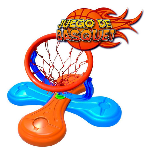 Juegosol Set Aqua Basquet Con Pelota En Bolsa Jeg 37b