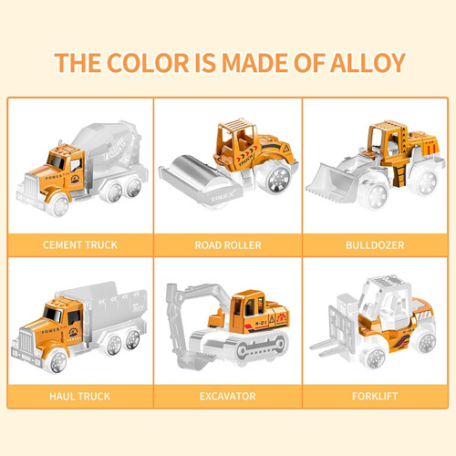 Juego De Construcción Para Niños, Camión De Aleación Metálic