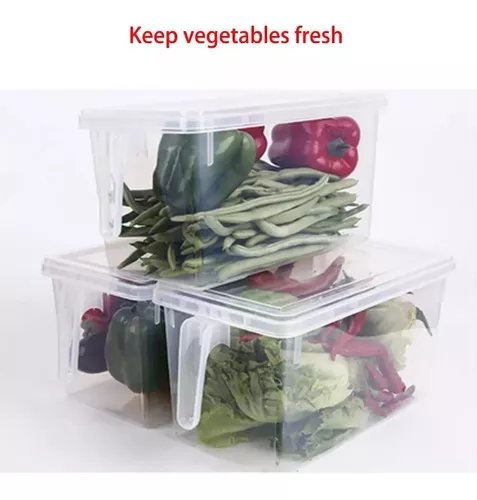 Organizador nevera rectangular Contenedor frigorífico Organizador cajón  verduras