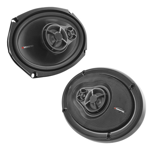 Bocinas Coaxiales Full Monster 6x9 3 Vias 900w Sxc693 Negro