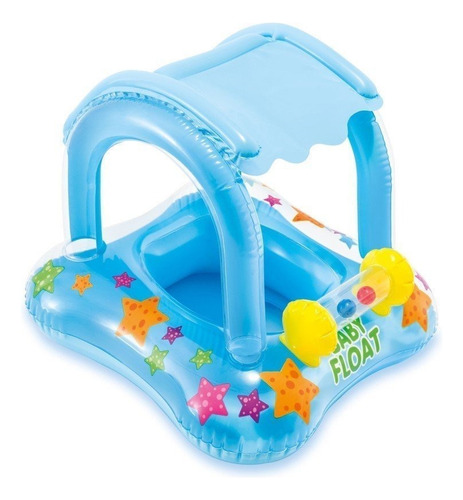 Flotador Inflable Infantil Intex Kiddie Con Techo 81x66cm