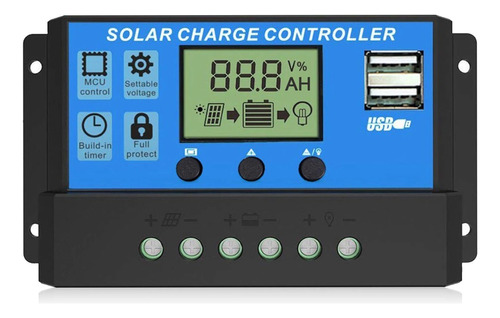 Regulador Controlador Carga Baterías Panel Solar 20a 12/24v