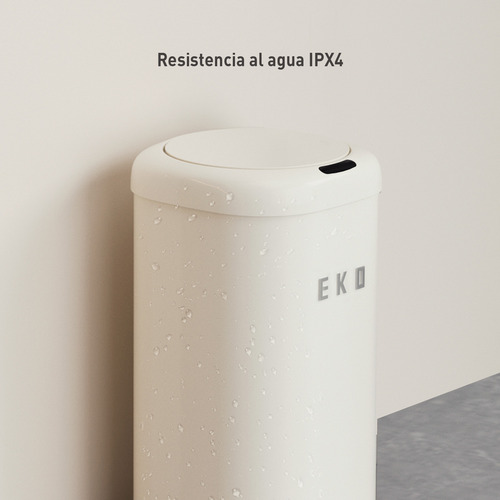 Bote de basura Eko EK9184P-28L-VNcrema