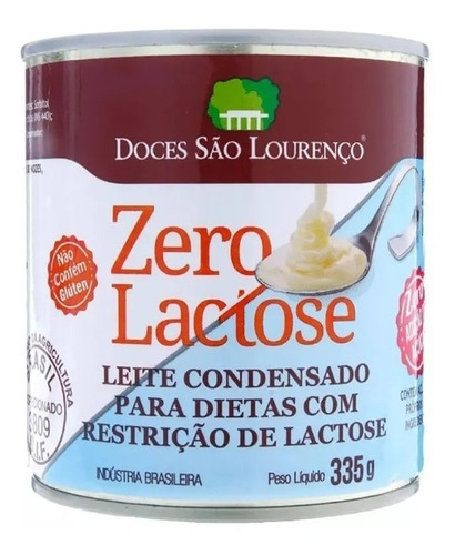 Leite Condensado Zero Lactose Zero Adição De Açucares 335g