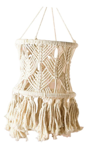 Macrame Lamp Shade Bohemian Hanging Light Cover Estilo B