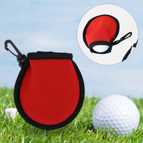 Lavadora Limpiadora De Pelotas De Golf A Prueba De Agua Rojo