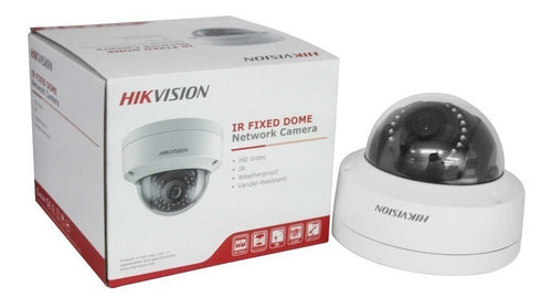 Cámara de seguridad Hikvision DS-2CD1123G0E-I(2.8mm) con resolución de 2MP visión nocturna incluida blanca