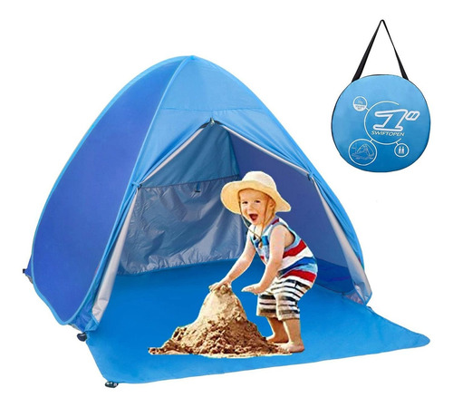 Pop Up Beach Tent Shade Sun Shelter Upf 50 Canopy Caban...