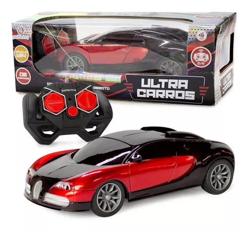 Carrinho Controle Remoto Esportivo Ultra Carros Brinquedo - Polibrinq