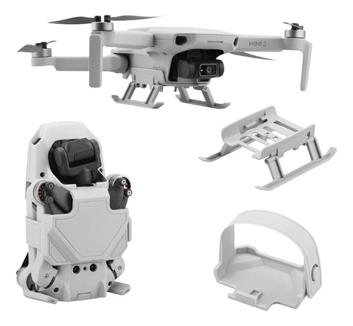 Combo Trava Hélices Trem De Pouso Drone Dji Mini 2, 2 Se Kit