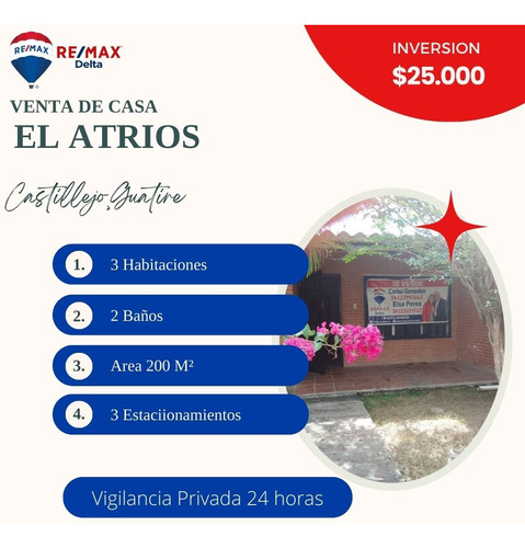 Vendo Casa En Urb. El Castillejo, Conjunto Residencial El Atrio, Guatire.