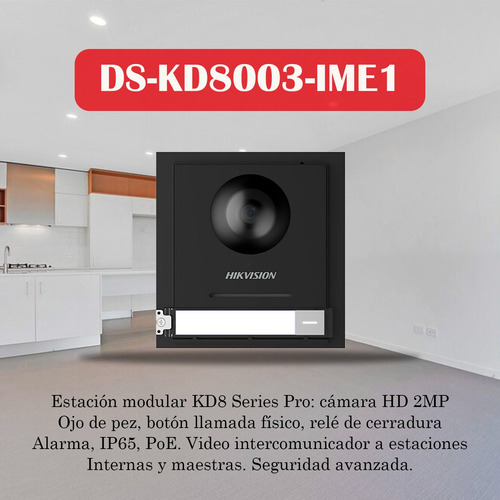 Frente De Videoportero Ip 2mp Hikvision Ds-kd8003