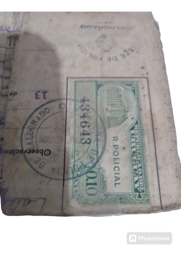 Antiguo Cédula De Identidad (Usado)