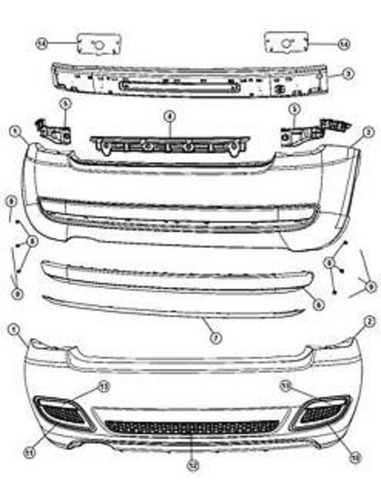 Fiat 500 Sport Original® - Paragolpes Trasero C/ O Sin Giros