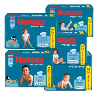 5 Huggies Protect Plus Ahorra Pack Todos Los Talles