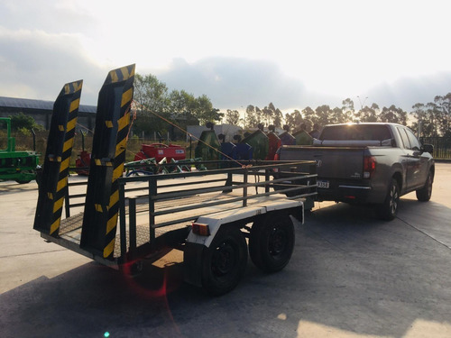 Trailer Para 1500 Kg Con Rampa Y Barandas