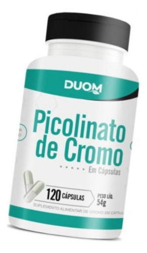 Picolinato De Cromo 450mg Com 120cps  Duom Sabor Sem Sabor