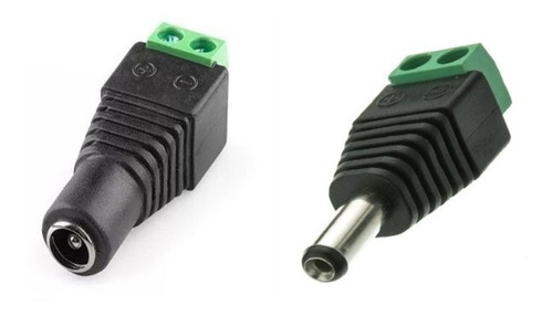 Adaptador Tipo Jack De 3.5 Mm Polarizado De 12 Vcd Con Terminales De Tornillo.