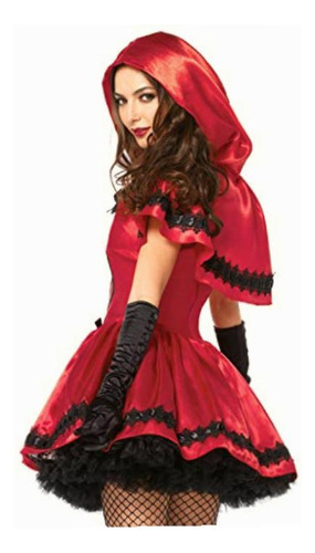 Leg Avenue Women's 2 Piece Gothic Red Riding Hood Costume
