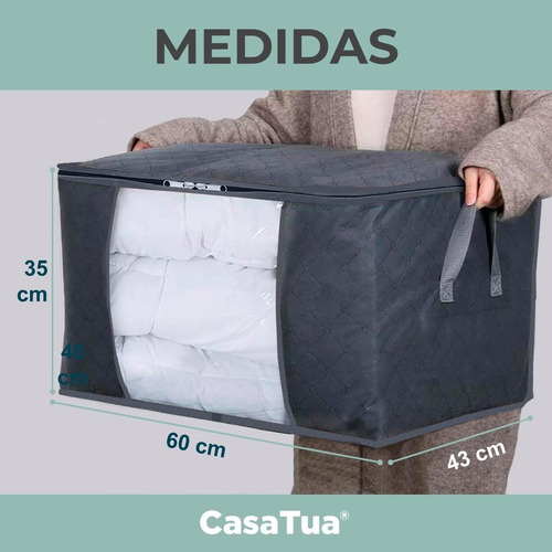 Imagen 8 de 10 de Bolsas Organizador Ropa Casatua Set 3 Unids Almacenamiento