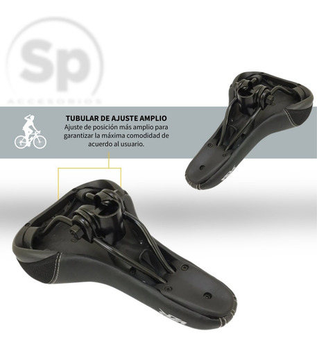 Asiento Para Bicicleta Mtb Prostatico Gel Visible Vzr
