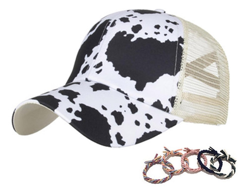 Gorra De Béisbol Con Estampado De Vaca Para Mujer, Gorra De 