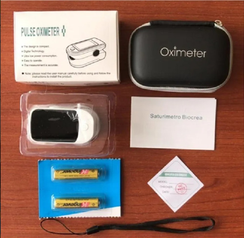 Saturador De Oxígeno Con Estuche Protector Y Pilas