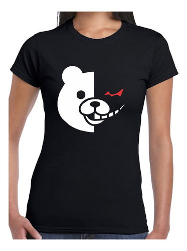 Playera Monokuma Oso Crop Top Danganronpa The Animation 