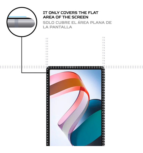 Imagen 4 de 6 de Protector De Pantalla Antishock Para Xiaomi Redmi Pad