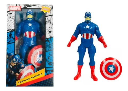 Muñeco Capitan America Articulado Marvel 23 Cm Para Niños