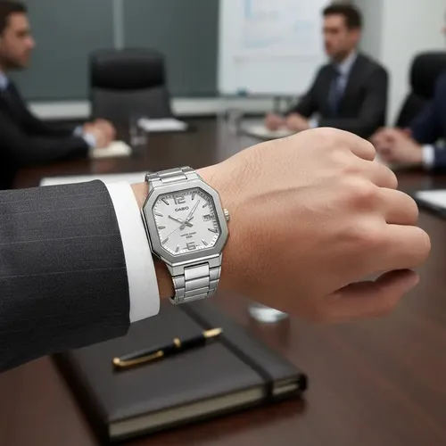 Relógio Casio Cubitus Classic Branco - Mtp-b195d-7avdf