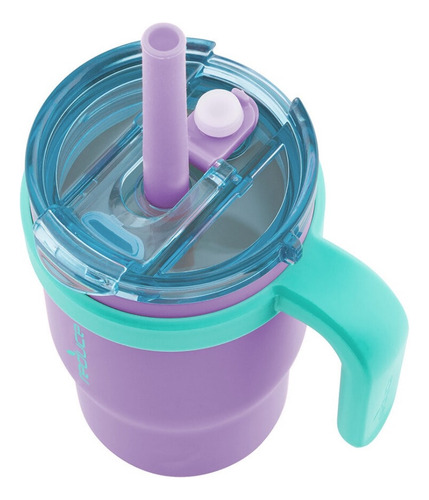 Thermo Vaso A Prueba De Derrames Reduce 14 Oz 2 Pack Color Rosa/morado Lisa