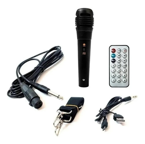 Imagem 2 de 6 de Caixa De Som Bluetooth First Option D-s14 Fm Usb Luzes Led
