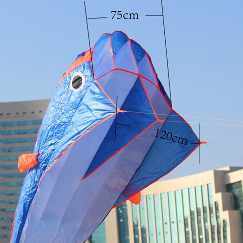 Del Delfín Del Parafoil Enorme De La Cometa 3d For Azul