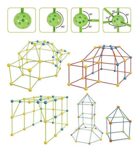 Niños Construcción Edificios Castillos Túneles Tiendas Kit