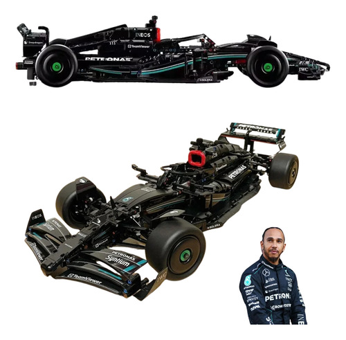 Blocos De Montar Carro F1 Mercedes-amg W14 1642 Peças 1642 Lewis Hamilton