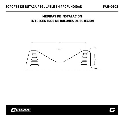 Imagen 5 de 7 de Soportes Butaca Competicion Regulables Profun Collino Cuotas