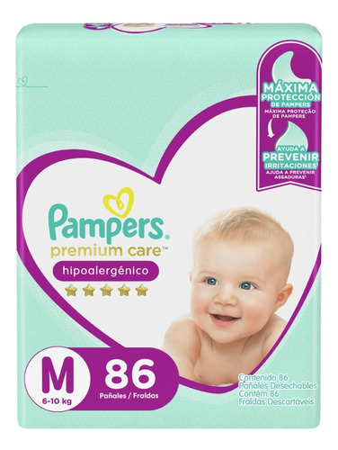 Maletas Pampers Premium Cares. Tallas: M, G, Xg Y Xxg