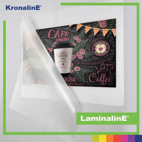 Imagen 2 de 7 de Pelicula Laminar Plastificar Kronaline Lc102 Glossy Rollo Te