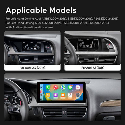 Pantalla Táctil 10.25 Audi A4 A5 S4 S5 Rs4 Rs5 09-16