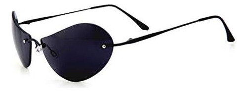 New Matrix Gafas De Sol Hombre Sin Montura (negro, Gris)