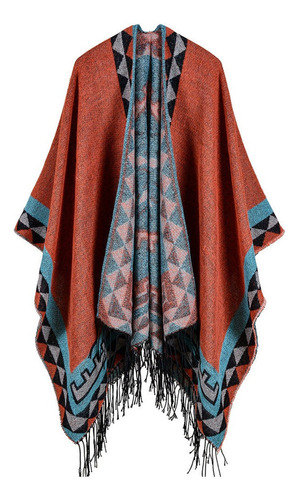 Boho - Poncho De Punto For Mujer (cachemira Sintética), Dis