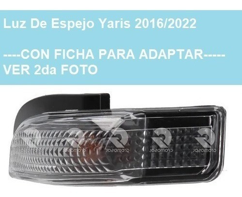 Luz Espejo Para Toyota Yaris 2016 2017 2018 19 2020 2022 Izq