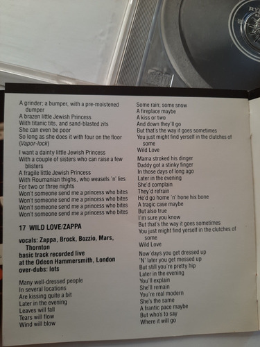 Frank Zappa - Sheik Yerbouti Cd Made In Usa (Usado)